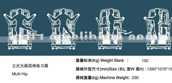 2016 Good Quality Muscle Exercise Gym Machine/new Popular Multi Hip photo-4