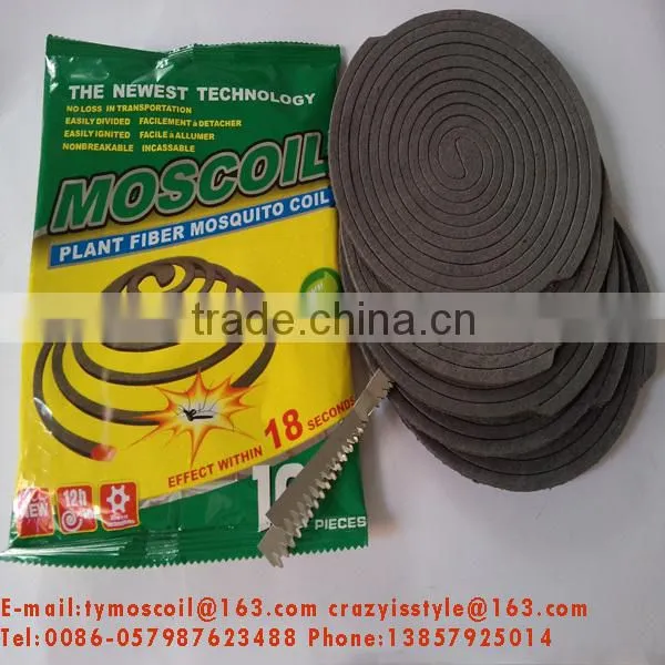 New Selling High Quality 140mm Unbreakable China-made Plant Fiber Mosquito Coil