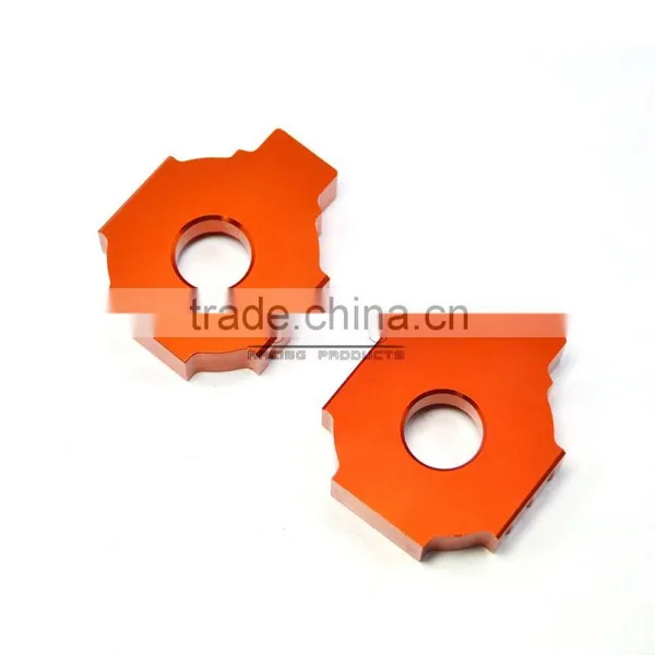BJ-CA-KT001-OR Motorcycle CNC Rear Axle Spindle Chain Adjuster Blocks for KTM DUKE 125/200/390 photo-3