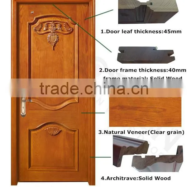 Guangzhou Red Oak Solid Wood Door photo-3