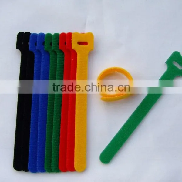 Assorted Adjustable Black Strap Hook Loop Reusable Cable Ties Organizer Tidy photo-6