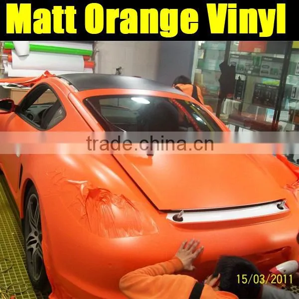 Newest Best Selling High Quality Matt Orange Color Car Body Vinyl photo-2