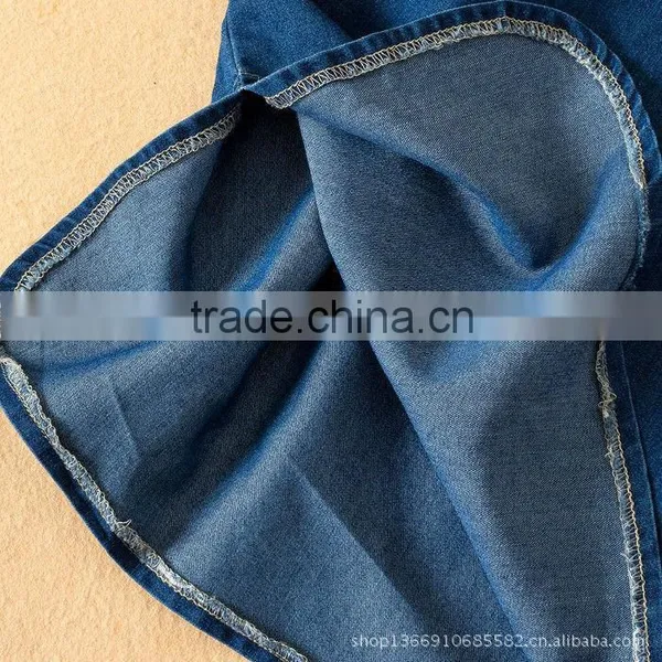 2015 Fashion High Quality Fashion Brand Woman Casual One Piece Demin Jeans Dress Latest Fashion Long Sleeve Dress Quality Choice photo-5