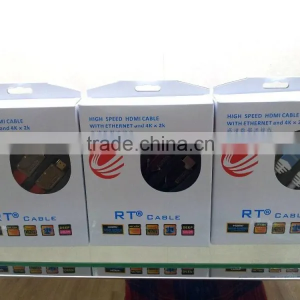 High Speed HDMI Cable With Ethernet HD1080P 24K Gold Plate Connector photo-4