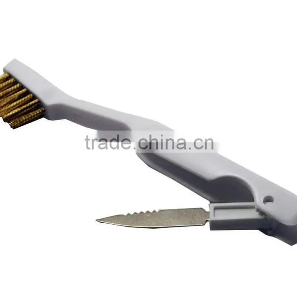 High Quality Wire Brush & Drawknife BBQ Charcoal Gas Burner Blower Cover Grill Light Portable photo-2