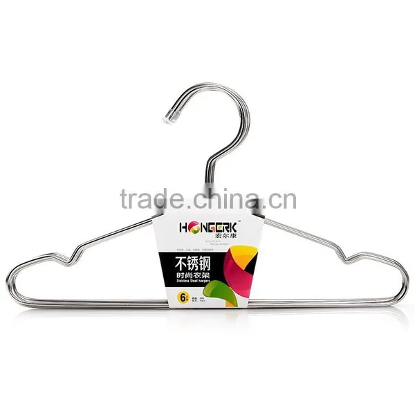 Non Slip Bar Short Metal Stainless Steel Clothes Hanger photo-2