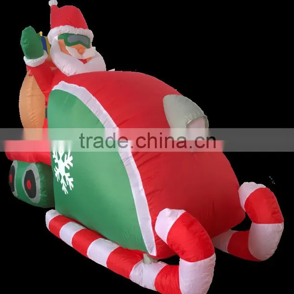 DJ-XT-02 Santa Sack Driving Snowmobile Christmas Airblown Inflatable photo-4