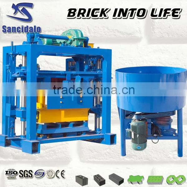 QT40-2 Emi-automatic Block Making Machine for Bangladesh Sancidalo Quality Choice