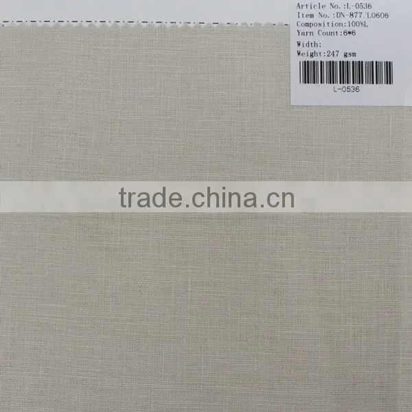 6*6 100% Linen Double Nature Fabric