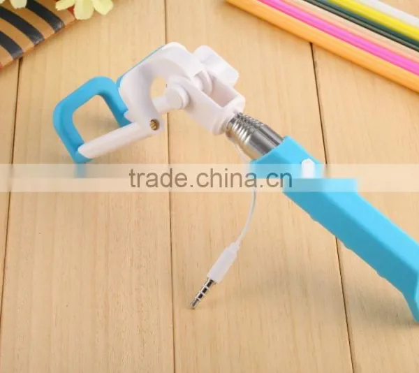 Whole Sale Mini Portable Colourful Rainbow Selfie Stick photo-4