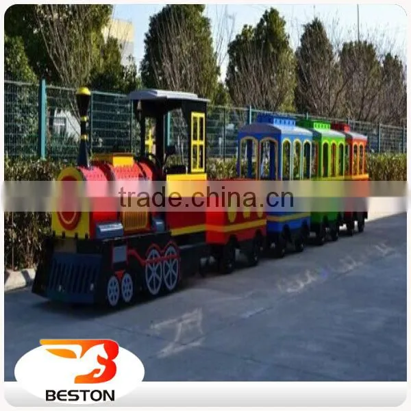 China Kids Equipment Rides Outdoor Playground Cartoon Trackless Train for Sale photo-6