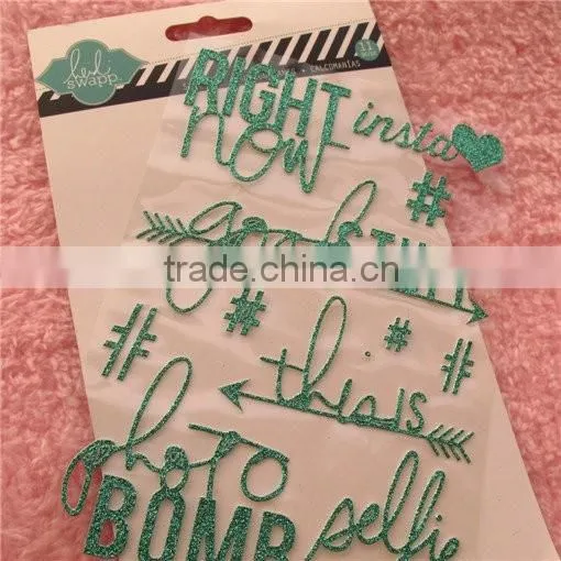 HOT SALE DIY Gem Letter Glitter Sticker photo-2