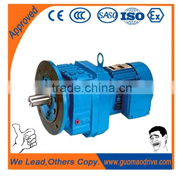 Awning electric engine with reduction gearbox
