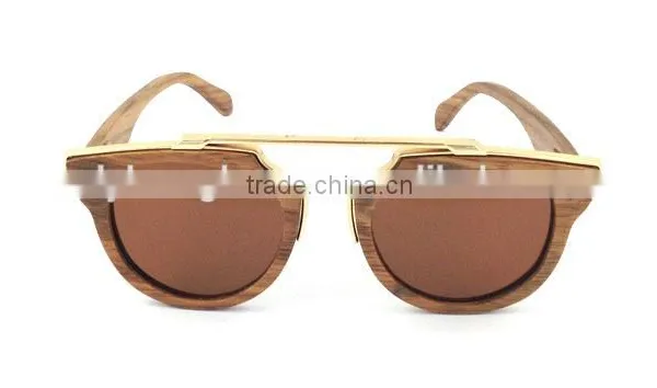 2015 OEM Custom Logo New Fashion Wood Sunglasses photo-2