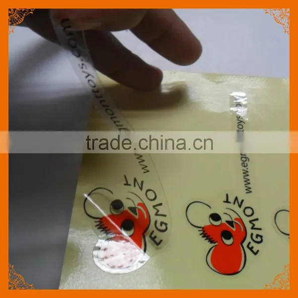 Printing Plastic Sticker for Glasses