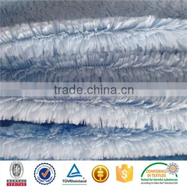 100% Polyester Toy Solid Color Long Pile pv Plush Fabric photo-3