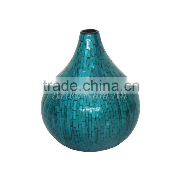 Inlaid Mother of Pearl Vase for Sale