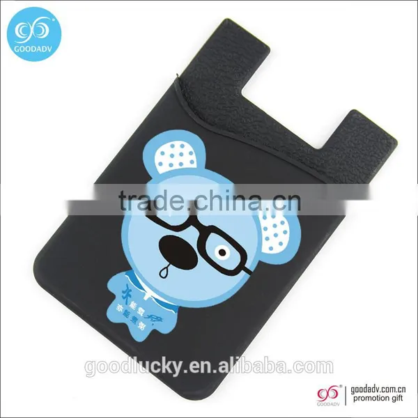 Guangzhou Factory Direct 3M Silicone Card Holder Adhesive Back Smart Mobile Phone Card Holder photo-3