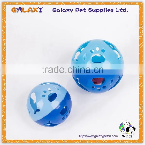 CT8629 Plastic Balls With Bell for Pets/cheap Toys for Cats/pet Toy Ball With Ring photo-3