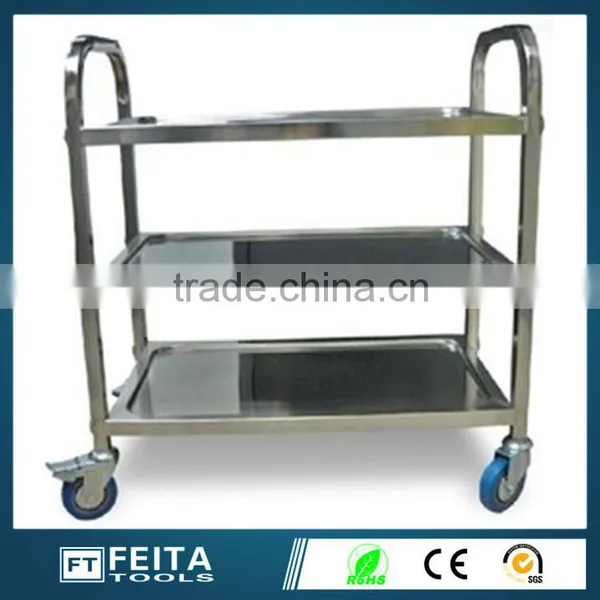 Pcb Storage Cart /stainless Steel ESD Hand Trolley With 4 Wheels photo-2