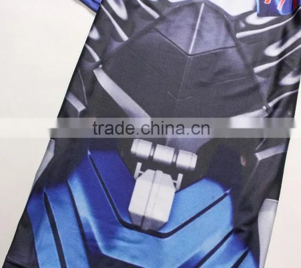 Men Custom Design Dri Fit Sublimated t Shirt Printing Running Tight t Shirt photo-6
