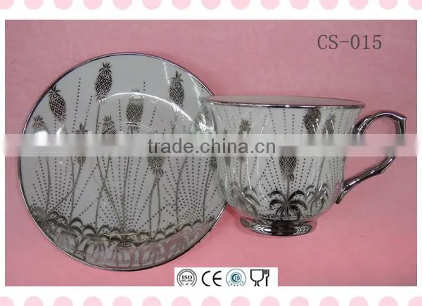 Bulk Tea Tea Coffee Bone China Cup and Saucer Sets photo-4