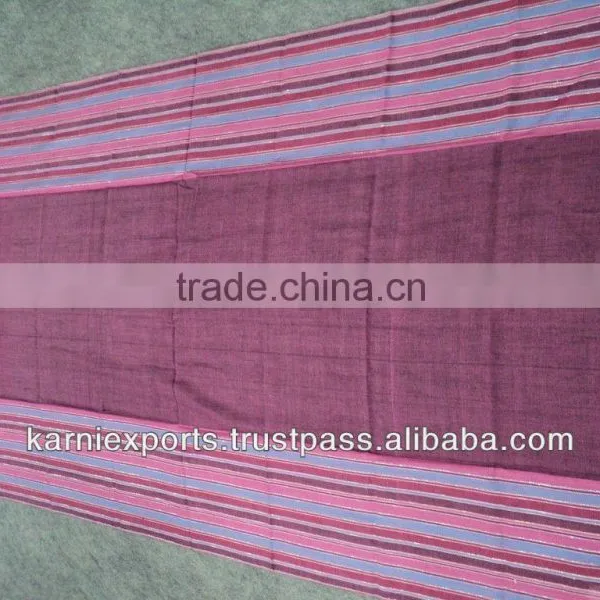Cotton Pareos in Handloom Fabrics Yarn Dyed /Self Designs 100x180 Cms. Fringage Cheap Pareo Handloom Indian Handmade photo-5