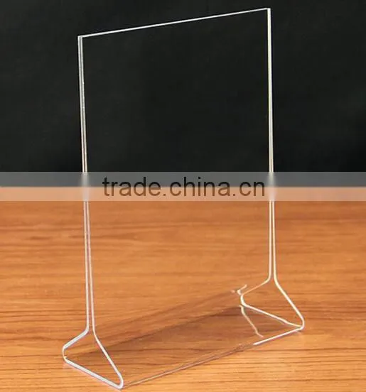 5*7" Acrylic Sign Holder, Acrylic POS Display,Acrylic Menu Holder