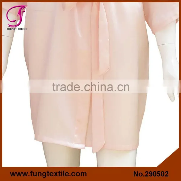 290502 Women Short Polyester Gettiing Ready Kimono Robe photo-4