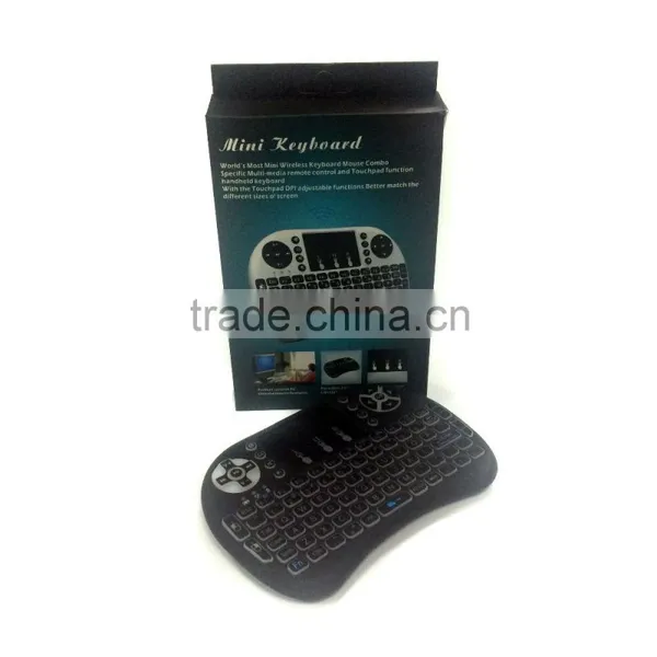 Backlight i8 Air Mouse 2.4G Mini Wireless Keyboard 2.4g Air Mouse for Android tv Box photo-2