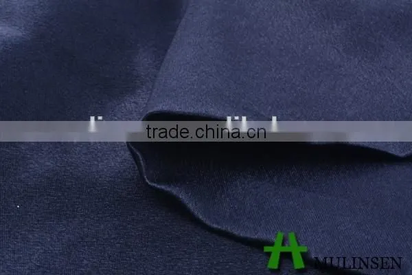 Shaoxing Mulinsen Textile Highly Soft Handfeeling 100% Polyester Dyed Satin Fabric Colour photo-5