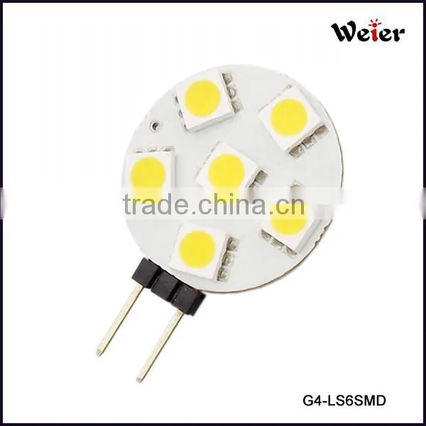 Led Tube Light Vertical Needle G4 LED Bulbs 12V 6 Leds 5050 SMD White and Warm White Spotlighting photo-2