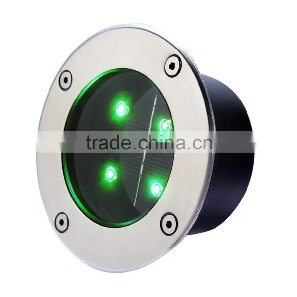 High Power LED Tempered Glass Led Solar Underground Lights photo-2