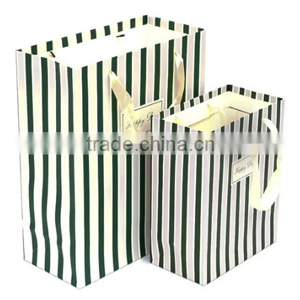 Various Color And Type of Stripe Paper Bag Paper Gift Bag photo-3