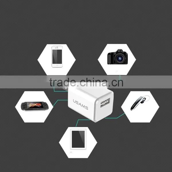 Original USAMS U-Mini Foldable USB Charger Mobile Phone Travel Charger For Apple / Smartphone / PSP photo-2
