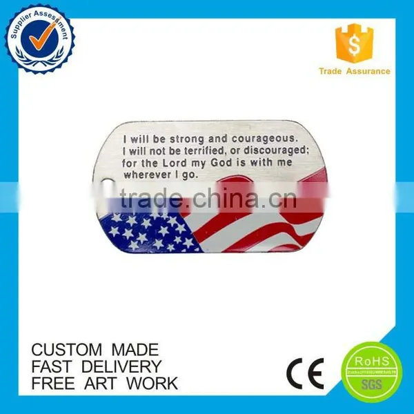 Manufacture Pray Tag Zinc Alloy Custom Metal Military Dog Tag photo-2