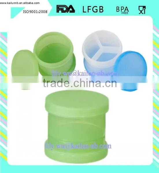 Foodgrade Bpa Free Plastic Single Extra Swist Storage Box for Supplements and Pill photo-2