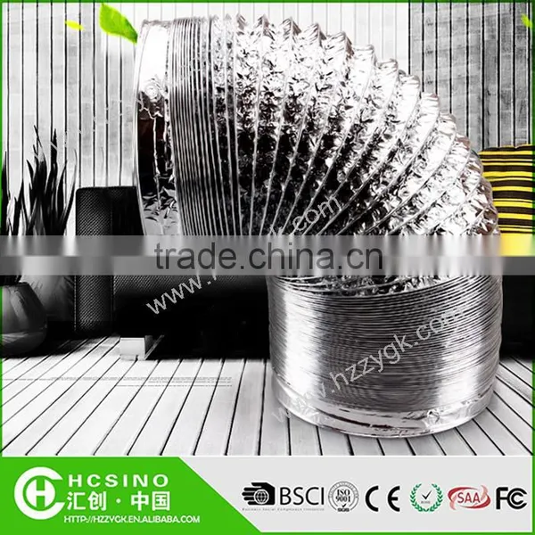 A/C Systems Flexible Aluminum Exhaust Ducts Air Ducting Vents Insulated Hydroponic Aluminum Ducting photo-3