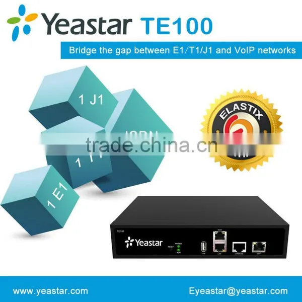 Yeastar TE100 PRI to SIP Converter With 1 E1 Port