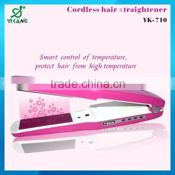 2014 High Quality New Product Cordless Ceramic Hair Straightener With Curling Iron photo-2