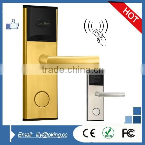 Free Software Stainless Steel RFID Smart Hotel Lock photo-3