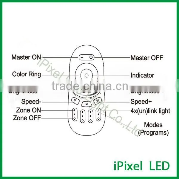 rf Remote Touch Screem Rgbw Led Controller Three/four Channels photo-2