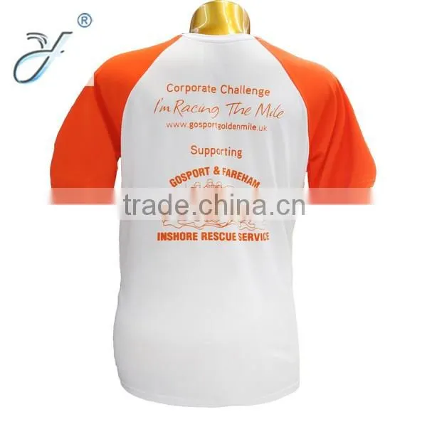 Raglan Sleeve Contrast Sleeve Men's Dry Fit Breathable Sport T Shirt photo-4