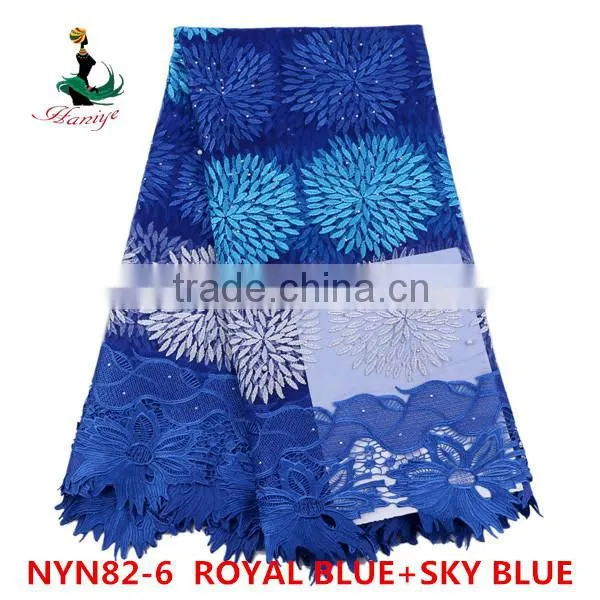 2016 Haniye Wholesale Bridal Tulle Lace Fabric Nigeria French Net Lace Fot Party /NYN82 photo-4