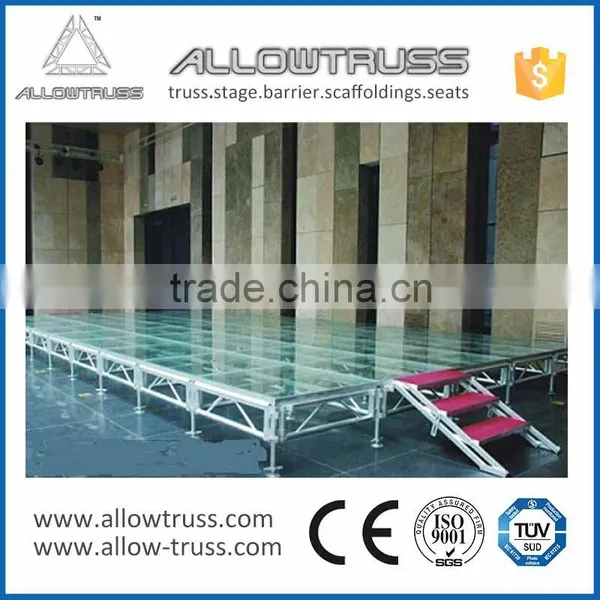 Portable Assemble Aluminium Glass/wedding /LED /transparent Stage photo-3