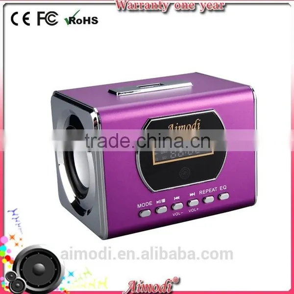 2015 Innovative fm Radio Digital Speaker With Alarom Clock qi Charging Remote Control photo-3
