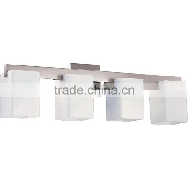 2015 International 4 Light Bathroom Vanity Light With Glass Lamp Shade
