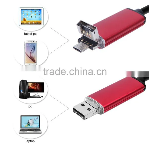 2016 Newest 2 in 1 Android and PC 2.0MP HD 720P Endoscope Borescope Inspection Wire Camera photo-5