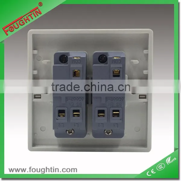 2 Gang 2 Way Electrical Wall Switch Bakelite Plate Wall Switch photo-3