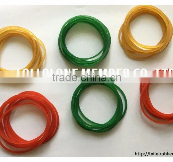 Transparent Green Color Rubber Band Manufacture / Round Rubber Band Elastic Cheap Price Wholesale photo-3
